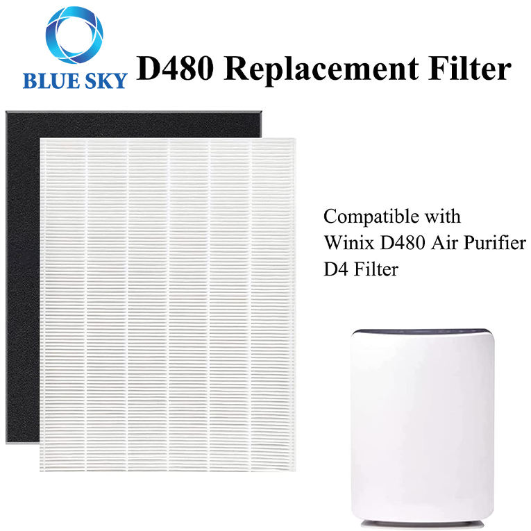 H13 True HEPA D4 Air Carbon Filter Compatible with Winix D480 Air