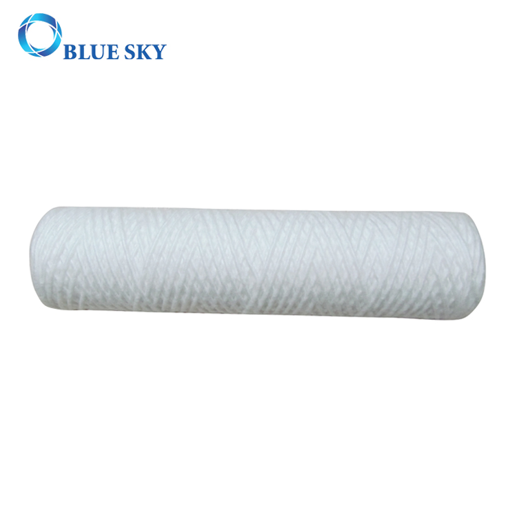 Ronaqua Wound String Sediment Water Filter Cartridge - 5 Micron, 2.5" X 10", Polypropylene, For Under-Sink/Countertop Systems (RA-PS-10)