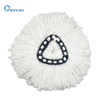 Reusable 360 Mop Head Replacement for Vileda Easywring Triangular Microfiber Mop Pads