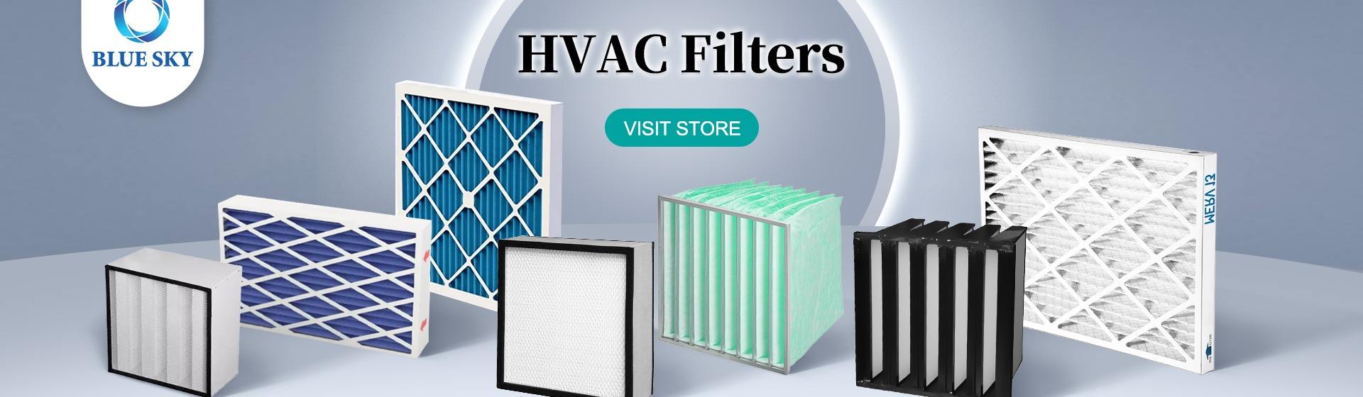 MERV 15 HEPA Filter Plastic Frame 4 V Bank Ventilation HVAC Air Filter