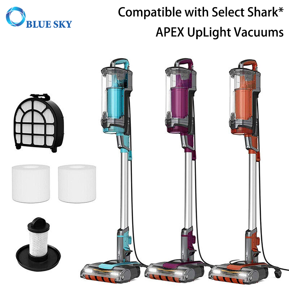 Vacuum Cleaner Filter Set Compatible with Shark APEX UpLight LZ600 LZ601 LZ602 LZ602C Vacuums Part # XHFFC600