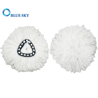 Reusable 360 Mop Head Replacement for Vileda Easywring Triangular Microfiber Mop Pads