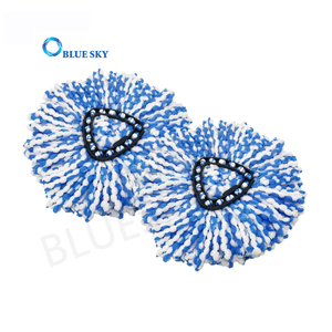 High Absorbent Fast Dry Microfiber Spin Mop Heads Compatible with O-Cedar Vileda Triangular Microfiber Mop Pads