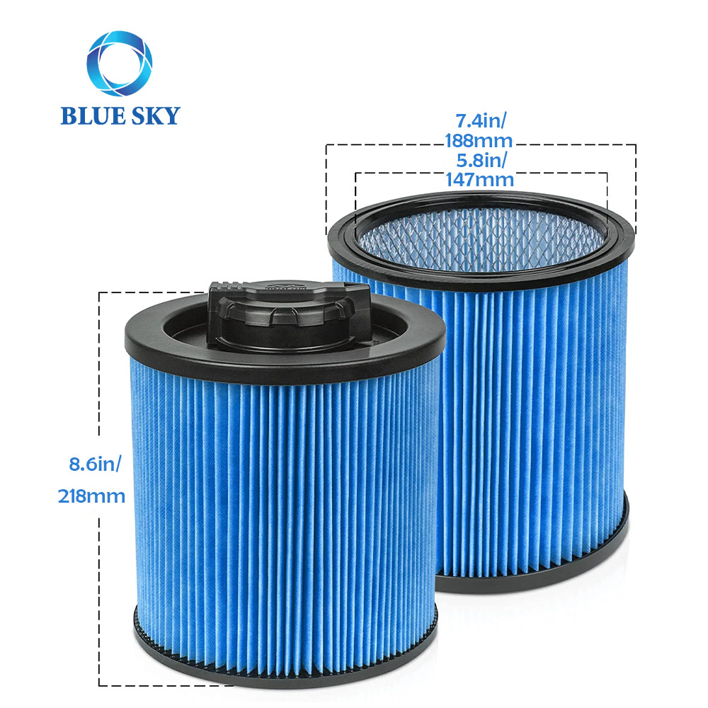 High Efficiency Cartridge Filter DXVC6912 Replacement for DeWalt 6-16 Gallon Wet/Dry Fine Vacuum Cleaner DXV06P DXV09P DXV09PA
