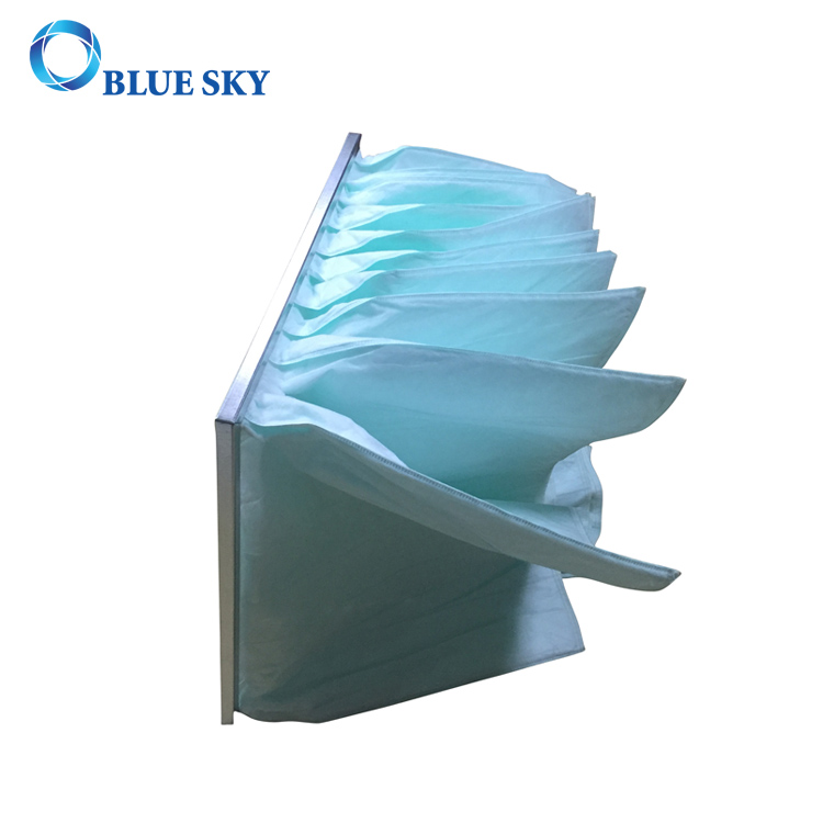 Synthetic Fiber Pocket Air Filter Dust Collector Bag Filter Compatible With Air Conditioning HVAC Systems