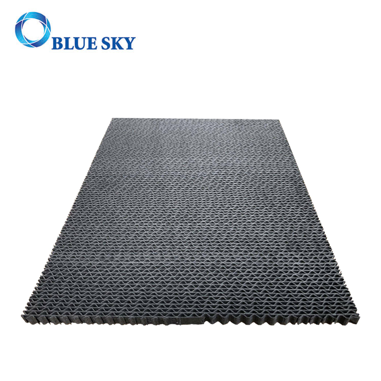 Black Paper Fiber Frame Carbon Dust Panel Porous HEPA Filters for Air Purifier