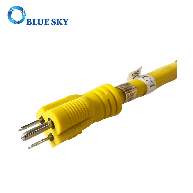 60 Cm Yellow Extension Electric Power Cord Cable for Vacuum Cleaners